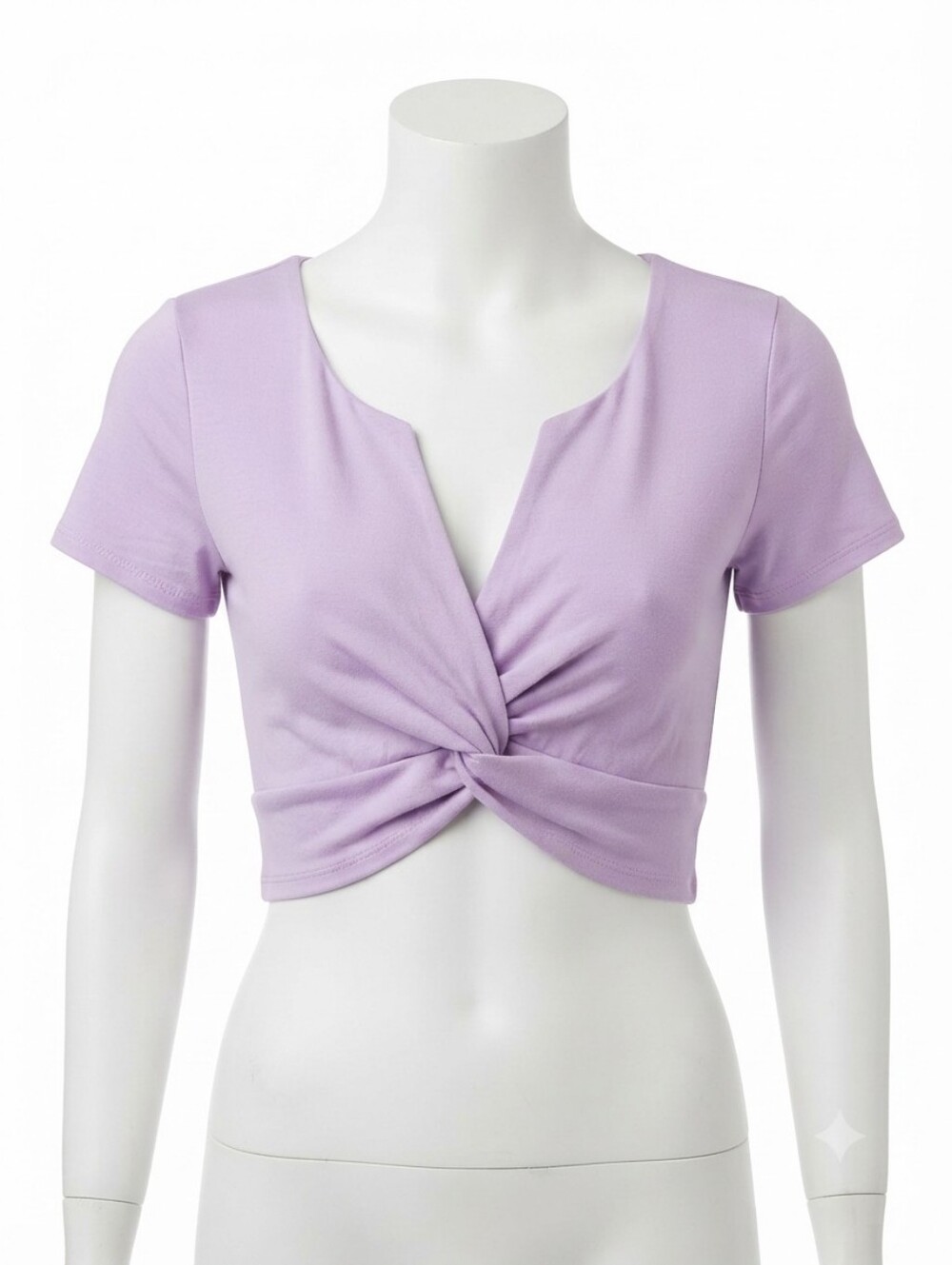 Tiger Cherry Twist-Front Bralette in Lavender